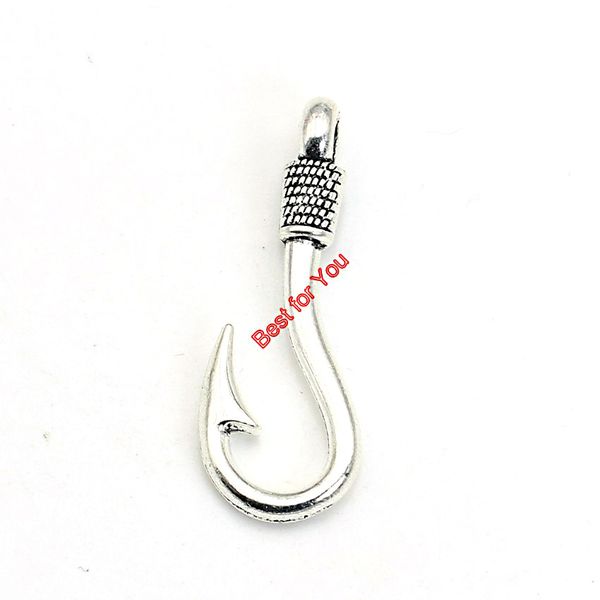 Fish Hook Bracelet Diy S Promo Codes Deals 2019 Get Fish Hook Bracelet Diy S Whole Antique Silver Plated Hooks Anchor Charms Pendant