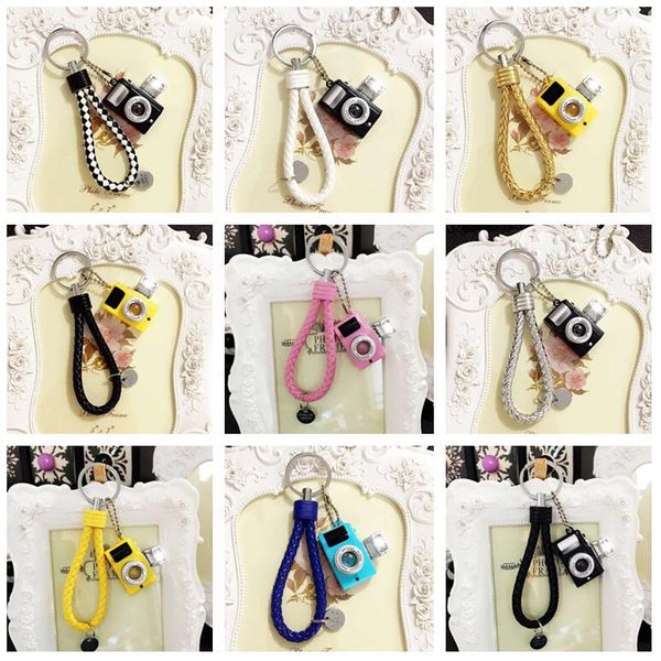 

good a++ creative simulation camera pendant luminous sound car key chain cute ornaments kr273 keychains mix order 20 pieces a lot, Slivery;golden