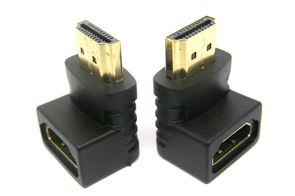 

new arrival elbow right angle angled hdmi 90 degree adapter coupler new 300ps/lot
