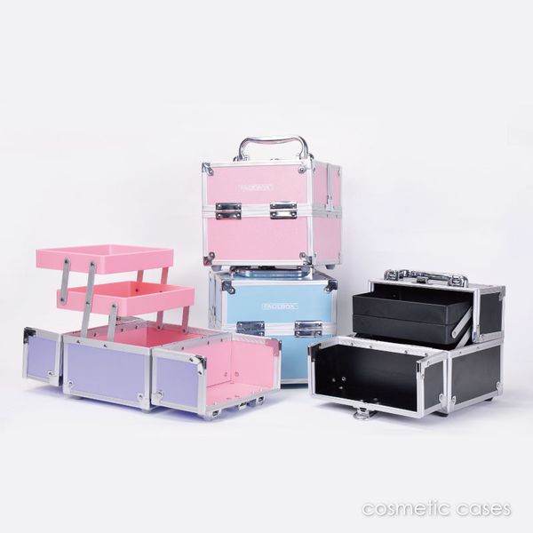 

wholesale- 2017 small cute makeup case with tray beauty box for stroge