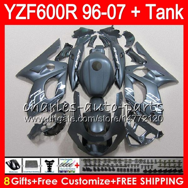 

8gift kit for yamaha yzf600r thundercat 02 03 04 05 06 07 55no20 matte black yzf 600r 96 07 yzf 600r 2002 2003 2004 2005 2006 2007 fairing