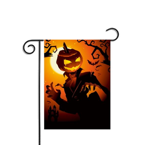 

партия 30 * 45 см тыква хэллоуин флаги баннер декоративные висит украшение дома garden party полиэстер флаг хэллоуин украшения опора
