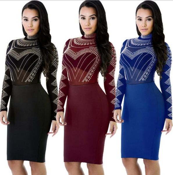 

tight pencil evening dress 2017 fashion design lace decoration formal prom party bandage dresses clubwear slim package hip dresses, White;black