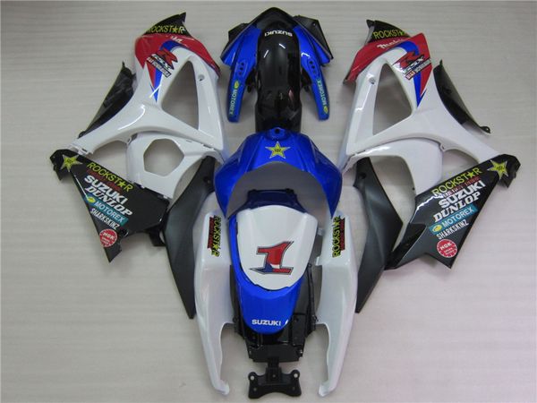 kit molde carenagem preço mais baixo para Suzuki GSXR1000 07 08 Azul Vermelho Branco carenagens carroçaria preta definir GSXR1000 2007 2008 OT44