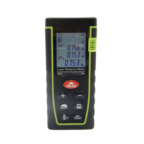 Freeshipping Digital Medidor de Distância A Laser Medida Diastimeter Área de Telêmetros / volume / Ângulo Testador ferramenta T série 40M-60M-80M