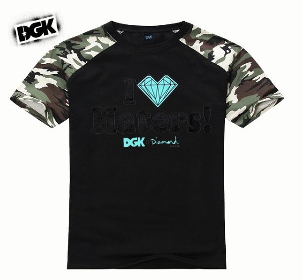 

kk523295 s-5xl new arrival dgk hip hop t-shirts mens short sleeve shirts fashion tee, White;black