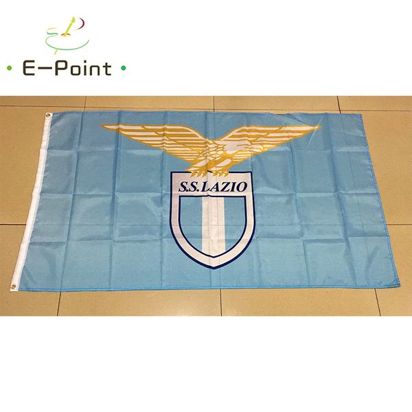 Italia S.S. Lazio SpA Tipo B 3 * 5ft (90cm * 150cm) Poliestere Serie A bandiera Banner decorazione volante casa giardino bandiera Regali festivi