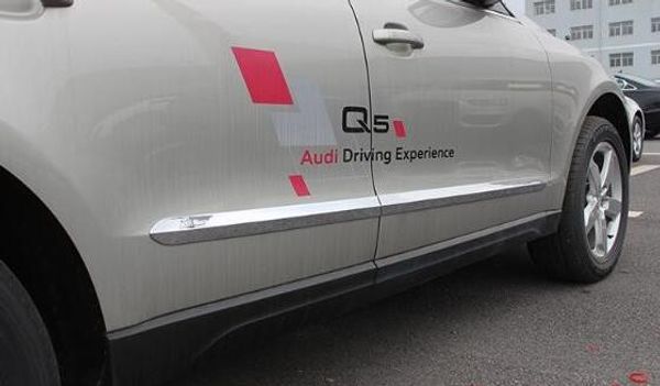 porta lateral do carro de alta qualidade ABS cromo 4pcs guarnição decorativa, barra de guarda, chinelo bar protetora para Audi Q5 2009-2015