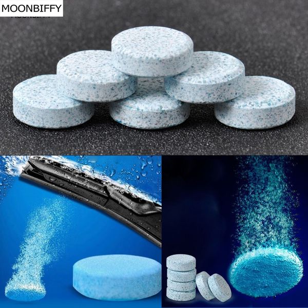 

new auto windshield glass washer window cleaner safe compact effervescent tablets detergent fine concentrated solid