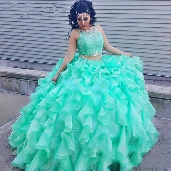 

две части кружева бирюзовые платья quinceanera с бисером кристалл органзы бальные платья сладкие 16 платья корсет вечернее платье для выпуск, Blue;red