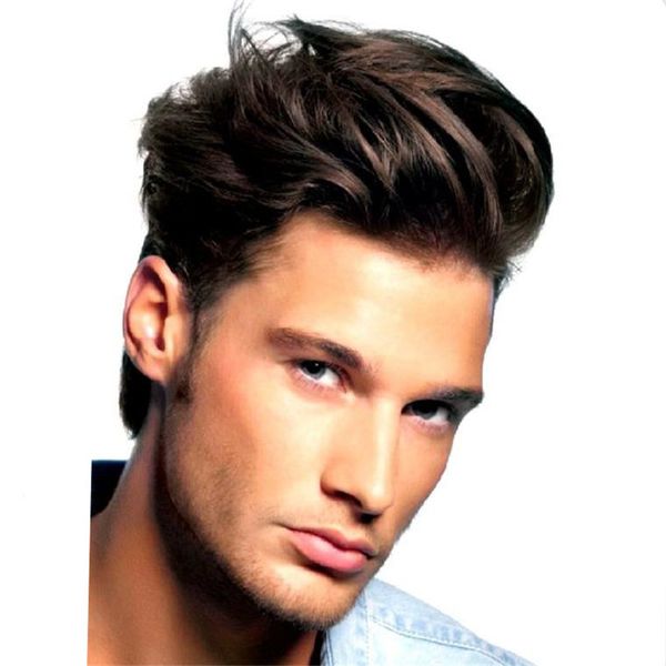 2019 Fashion 6inch Short Human Hair For Men 1b Silk Straight Indian Full Thin Skin Base Men Toupee From Yuanhaibohair 58 3 Dhgate Com