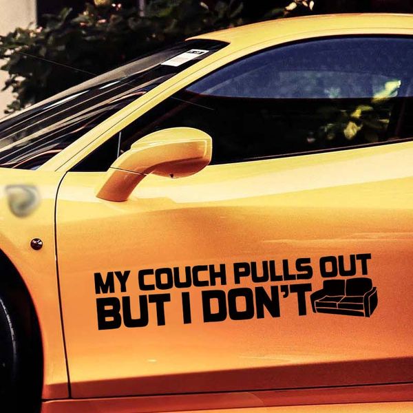 2019 My Couch Pulls Out But I Don T Sticker Funny Car Styling Jdm