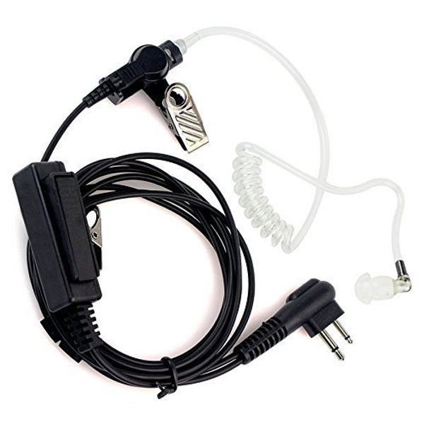 

2 PIN Covert PTT Acoustic Tube Earpiece MIC for Motorola Walkie Talkie Two Way Radio CP200 HT750 RDM2070D