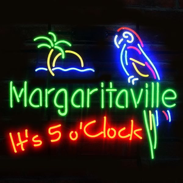 

Мода новый Handcraft 500 MARGARITAVILLE Джимми Баффет реальные стеклянные трубки пивной бар паб дисплей неоновый знак 19x15!!!