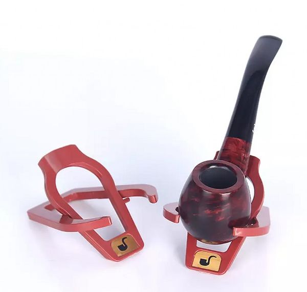 Estante para pipa de fumar de alta calidad, soporte plegable de plástico para pipa, soporte para exhibición de pipa de tabaco, accesorios para fumar