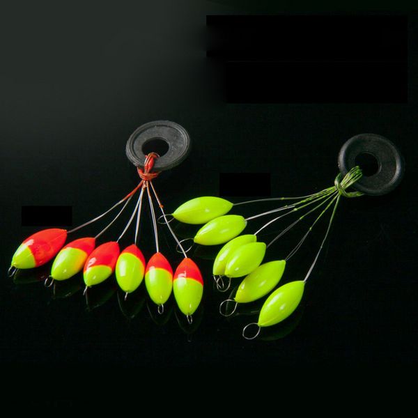 

wholesale- 240 pcs (40packs) seven-satr float mixedcolored foam fishing floats accesorios pesca fishing buoys large medium small ff04