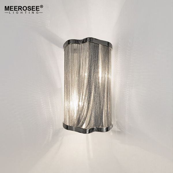 

atlantis chain light fixture wall lamp aluminum chain wall bracket silver wall sconces lighting aisle lamp hallway porch light