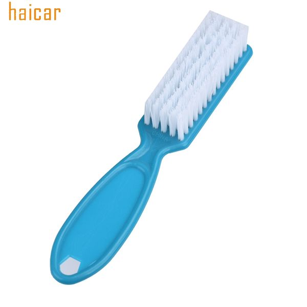 

wholesale- haicar colorwomen 10pcs plastic nail art scrub clean brush 160715 drop shipping, Yellow