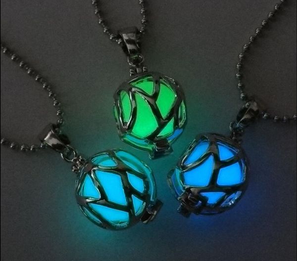 Hot Fashion Unisex Männer Magic Fairy Glow In The Dark Fußball Medaillon Anhänger Halskette Schmuck