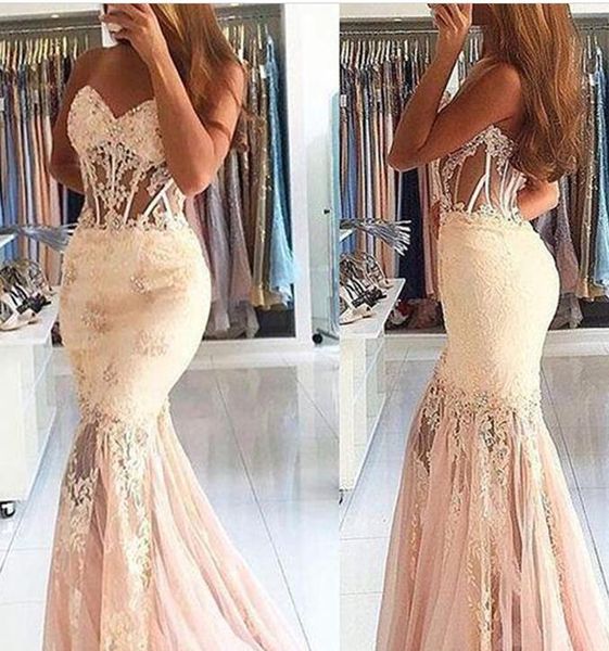 

2017 sheer милая русалка выпускного вечера платья с открытой спиной с обвалкой бежевые полные длинные вечерние платья на заказ, Black