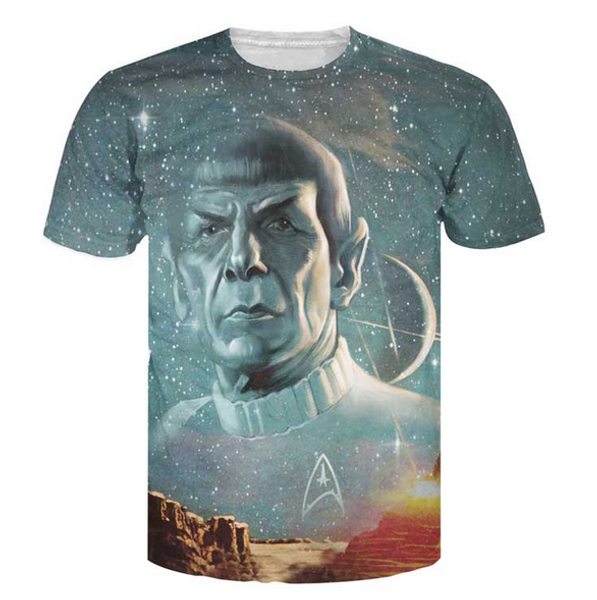 

2017 летний стиль топы жить долго и процветать футболка star trek spock galaxy tee сексуальная футболка для женщин мужчин плюс размер, White;black