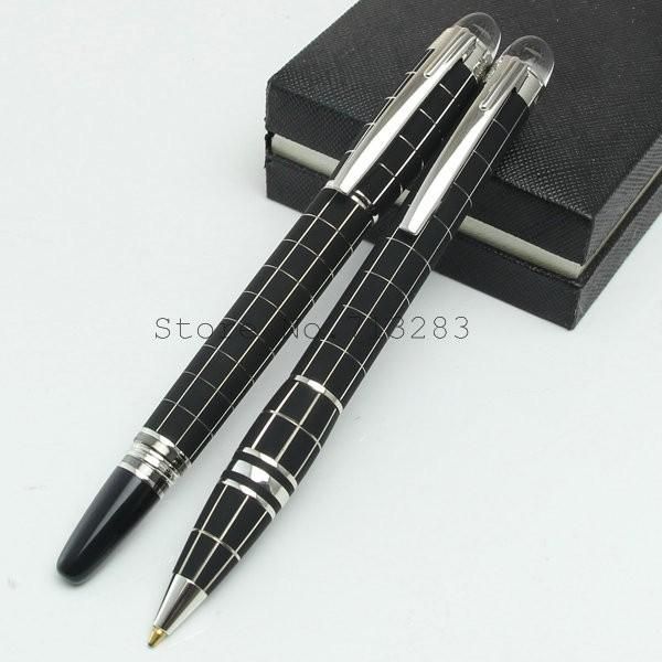 

Luxury pen Black barrel roller ball-ballpoint pen diamond on top stationery pen for writing