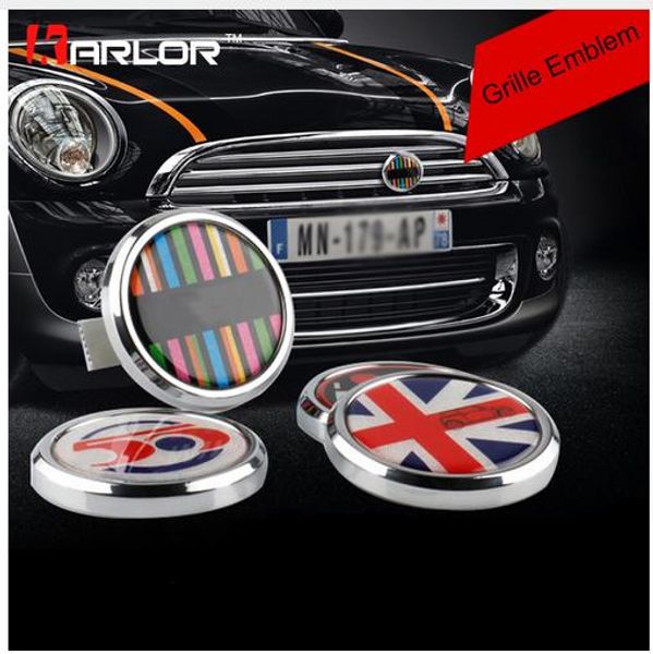 

classic wreath metal front grill badge for all mini cooper r50 r55 r56 r57 r58 r60 r61 f55 f56 clubman countryman front bumper