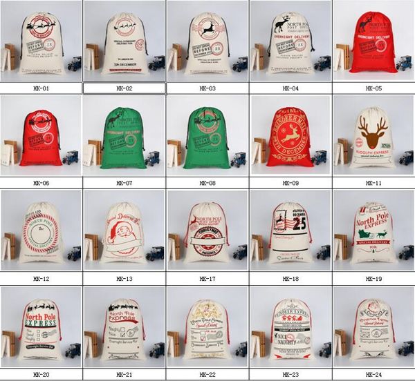 

christmas large canvas monogrammable santa claus drawstring bag with reindeers, monogramable christmas gifts santa sacks handbags 50*70cm, Black