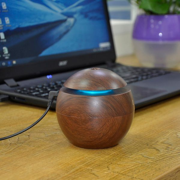 

U b ultra onic aroma humidifier aromatherapy 130ml mini portable mi t maker 6 color changing diffu er all country u eable 0703060