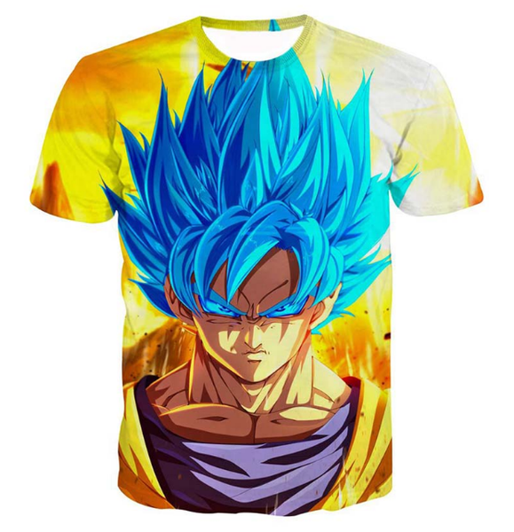 

dragon ball z новые моды для мужчин / женщин classic anime goku vegeta летний стиль смешные мужская 3d печати повседневная футболка s --- 5x, White;black
