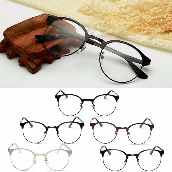 

wholesale- fashion optical glasses eyeglass frame men women vintage spectacles clear metal 2017, Silver