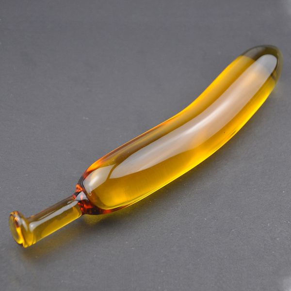 Glass Sex Toys Dildo Glass Anal Plug Plug adulto Brinquedos de sexo para mulheres Massageador de vagina G-Spot Stcik #R478