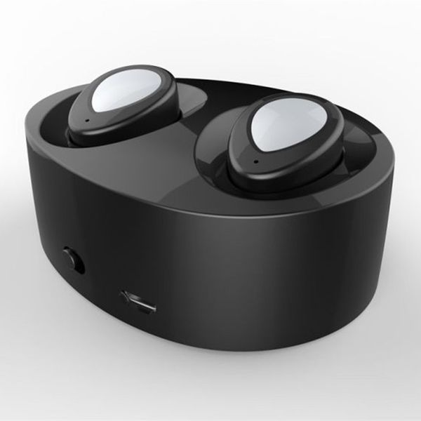 

Wireless Binaural Bluetooth Earphones With Charger Box Mini miniature In-Ear Bluetooth Headset Stereo Music For iPhone and android mobiles