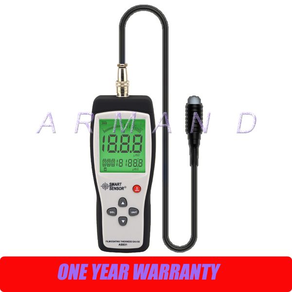 

digital film / coating thickness gauge as931 smart sensor 0-1800um portable thickness tester