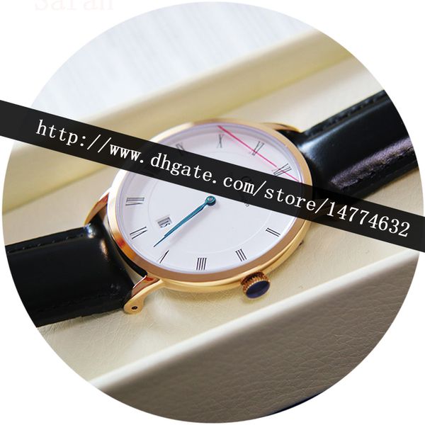 

Best Version 38mm Calendar Genuine Leather Men Watch No Box Included