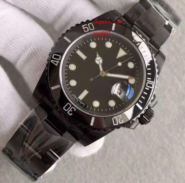 

Завод поставщик роскошные AAA высокое качество наручные часы Сапфир черный Керамический ободок наберите 16610 116610 автоматические механические мужские часы