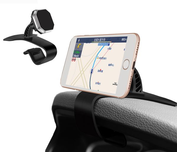Universal Auto Dashboard GPS Navigation Supporto per cellulare Regolabile Supporto per magnete per auto Supporto per clip per iPhone 13 14 15 Smartphone Samsung