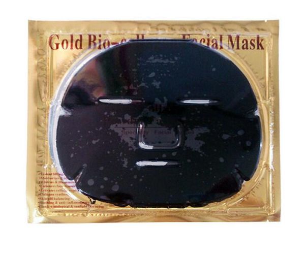 Золотая биографическая маска для лицевой маски Crystal Black Collagen Mask Sheets Увлажняет