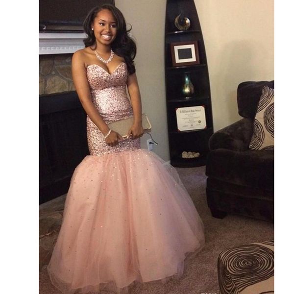 

розовые стразы ручной работы us2-26w ++ милая русалка платья выпускного вечера новые великолепные длинные вечерние платья вечерние платья хр, Black