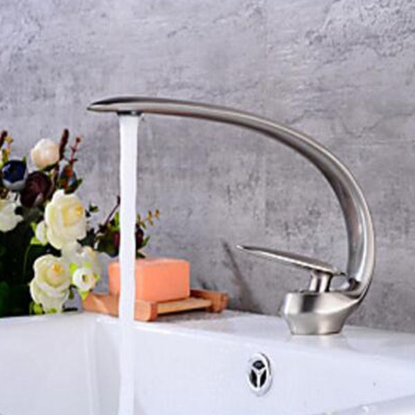 Unique Design Basin Sink Faucet Single Handle Beautiful Shape Bathroom Hot And Cold Water Mixer Taps Uk 2019 From Rozinsanitary1 Uk 112 57 Dhgate