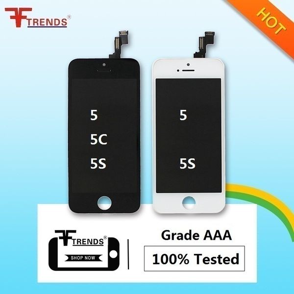 

продвижение для iphone 5 5c 5s se жк-дисплей с сенсорным экраном digitizer полная сборка с наушником anti-dust mesh free установлен