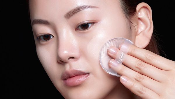 Dropshipping Migliore qualità!! eSpoir Clear Powder Puff Strumenti per il trucco del fondotinta viso in spugna di silicone trasparente con borsa