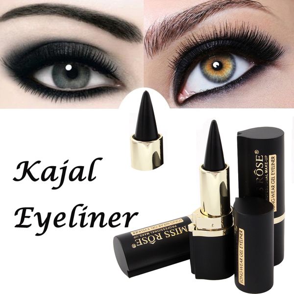 Großhandel - Kostenloser Versand Make-up wasserdicht schwarz Eyeliner Gel professionelle natürliche MISS ROSE Make-up Augen Tattoo Eyeliner Aufkleber