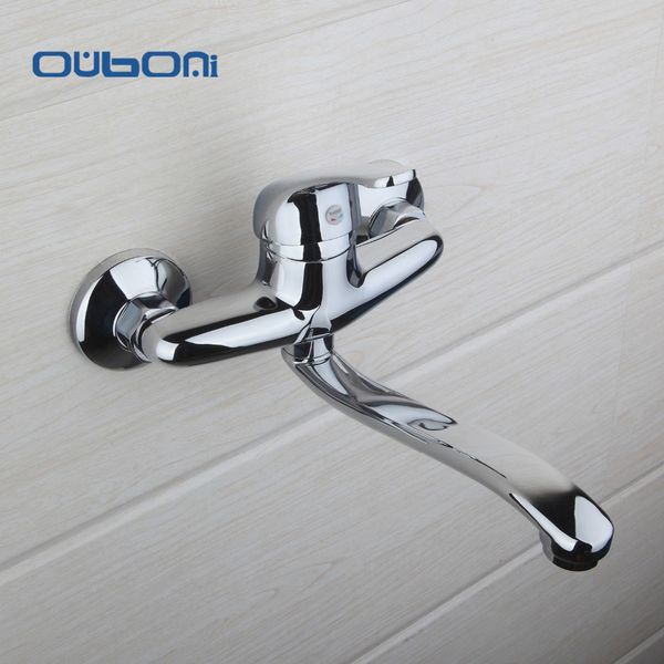 

wholesale- solid brass basin faucet cold water tap single handle wash chrome finish bathroom kitchen sink mixer taps wall mounted