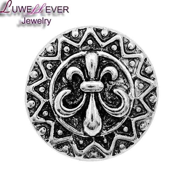 

flower 086a 18mm 20mm rhinestone metal button for snap button bracelet necklace jewelry for women silver jewelry