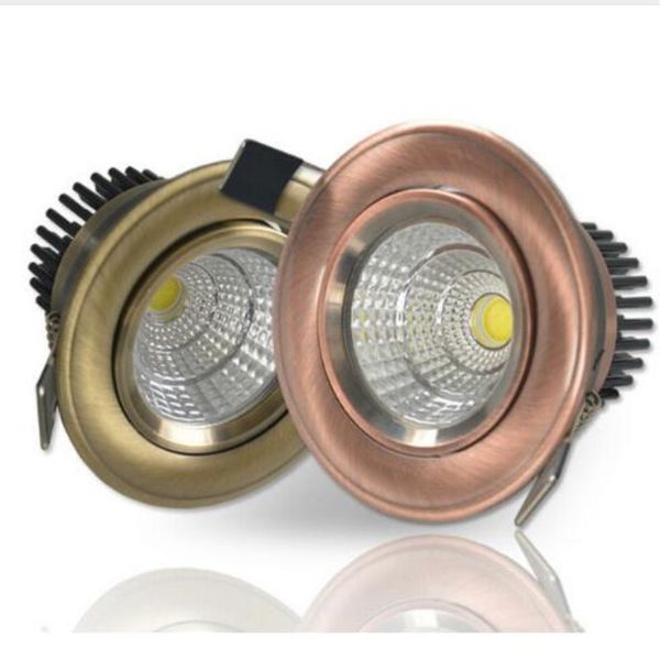 

бесплатная доставка dimmable led потолочный светильник встраиваемый водить вниз с света cob 10w 15w пятна сид ac 110v 220v