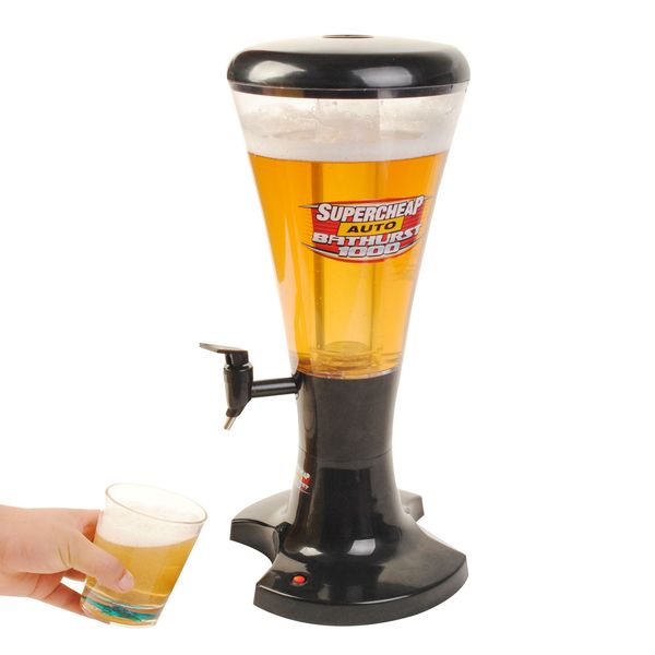

3l cold draft beer tower di pen er pla tic with led light new drink fa hion