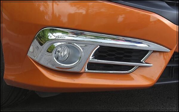 De alta qualidade 2pcs ABS cromo carro da frente nevoeiro tampa da lâmpada + 2pcs tampa da lâmpada de nevoeiro traseira + 4pcs luz traseira tira guarnição para Honda CIVIC 2016