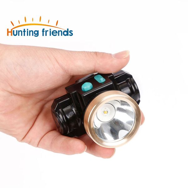 

24pcs/lot 3w mini miners lamp led headlamp lithium battery cordless miners cap lamp rechargeable headlight for working outdoor activities