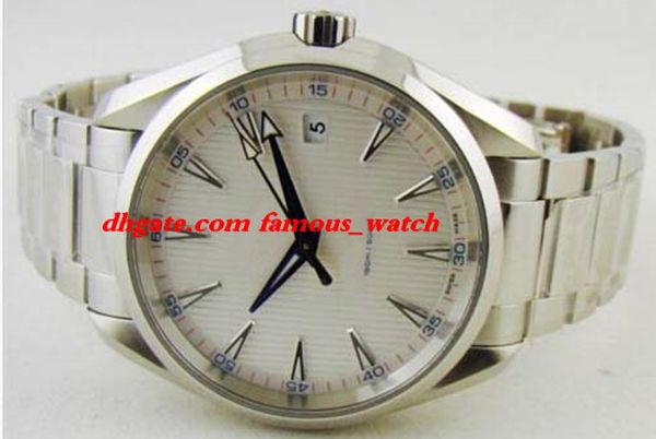 

new fashion luxury stainless steel bracelet new aqua terra golf edition gauss steel 41mm ref. 231.10.42.21.02.004 mechanical, Slivery;brown